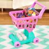 Battat – Journée de shopping et ensemble d&rsquo;ustensiles de cuisine – Chariot de supermarché et épicerie pour enfants – Aliments pour jouets – Jouer à la cuisine – Jouer à faire semblant – 3 ans et +(Ensemble chariot + épicerie – 50 pièces)