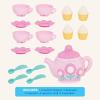 Battat – La Dida Musical Tea Party – Service à thé Musical – Théière, Tasses, Petits gâteaux – Jeu de la fête du thé – Jouet d&rsquo;éveil pour Enfants – 3 Ans et +(Théière chantante)