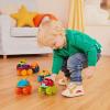 Battat – Mini Monster Trucks – Voitures-Jouets – Lot de 6 et Sac de Rangement – Camions colorés pour Tout-Petits – Facile à Nettoyer – 2 Ans et +