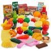 Battat – Service à thé Musical – Théière chantante – Jouets musicaux pour Enfants – Tasses à thé et soucoupes – 3 Ans +(Garde-manger dans un seau (79 pièces))