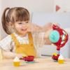 Battat – Service à thé Musical – Théière chantante – Jouets musicaux pour Enfants – Tasses à thé et soucoupes – 3 Ans +(Rouge)
