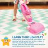 Battat – Sweep n&rsquo; Clean – Kit de Jeu Nettoyage pour Enfants – Jouets de Nettoyage pour Les Enfants – Balai, serpillière, Brosse, Pelle à poussière, plumeau, 2 Ans Plus(Aspirateur)