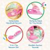 Battat – Sweep n&rsquo; Clean – Kit de Jeu Nettoyage pour Enfants – Jouets de Nettoyage pour Les Enfants – Balai, serpillière, Brosse, Pelle à poussière, plumeau, 2 Ans Plus(Aspirateur)