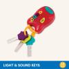 Battat – Téléphone Light & Sound+ Clés Light & Sound – Jouet sensoriel – Téléphone fictif et porte-clés – 18 mois et +(Clés)