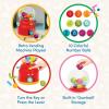 Battat – Trier et empiler – Trieur à emboîtement – Jeu de seaux empilables 19 pièces – 10 tasses et 8 formes – Jouet éducatif et de dextérité – 18 mois et +(Jeu de chiffres)