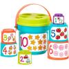 Battat – Trier et empiler – Trieur à emboîtement – Jeu de seaux empilables 19 pièces – 10 tasses et 8 formes – Jouet éducatif et de dextérité – 18 mois et +(Seaux de tri)