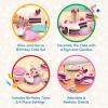 Battat Play Circle by, Ensemble de fête d&rsquo;anniversaire Princesse, diadème de Princesse, Bougies, Assiettes, fourchettes et gâteau au Chocolat Garni de Fraises, Jouets Alimentaires pour Enfants à(Ensemble de fête d&rsquo;anniversaire – 24 pièces)
