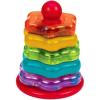 Battat – Bagues à empiler – Bagues à empiler – 5 Anneaux Arc-en-Ciel – Jouet de développement pour bébés, Tout-Petits et Enfants – 1 an et +