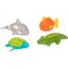 Battat – Barre de bain Rain & Shine – Barre de jouets pour le bain de bébé – 6 pièces amovibles et 2 ventouses – Jouet à empiler et à trier – 12 mois et +(Jouets de bain)