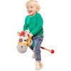 Battat – Canard Quack & Go – Jouet de poussée à dandiner – Canard en Bois – Marches et Volets – Sons ridicules et tête de Bobble – 12 Mois et +(Cheval de loisir)