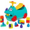 imageBattat  Hippopotame  chevaucher avec des Blocs  Scooter STIM  26 Briques de Construction  Lumires et Sons  Sige de Rangement  12 Mois et 