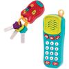 Battat – Téléphone Light & Sound+ Clés Light & Sound – Jouet sensoriel – Téléphone fictif et porte-clés – 18 mois et +(Clés + téléphone)