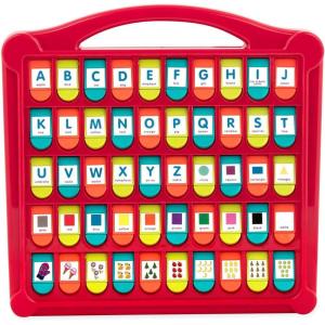 Battat – Alphabet Cache-Cache – Alphabet Pop-Up – 50 Rabats de Lettres et d&rsquo;images – Formes, Couleurs et Lettres – Jouet éducatif et d&rsquo;apprentissage – 3 Ans et +