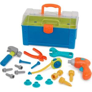 Battat – Boîte à Outils pour constructeurs occupés – Ensemble d&rsquo;outils pour Enfants – Jouet de Construction – Outils Jouets durables – 3 Ans et +(Boîte à outils : 20 pièces)