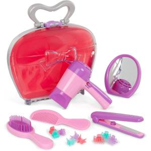 Battat – Boutique de beauté – Jouet de Coiffure pour Enfants – Sèche-Cheveux Jouet avec Son et air – Accessoires pour Salons de Coiffure et Mallette de Transport – 3 Ans et +(Awesome)