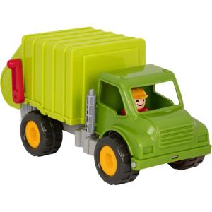 Battat – Camion-Benne – Camion Benne Jouet avec conducteur – Camions Classiques pour Tout-Petits – Jouet de Construction pour Enfants – Roues en Caoutchouc Souple – 18 Mois et +(Camion poubelle)