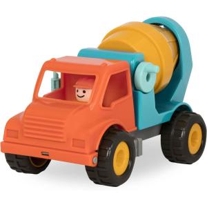 Battat – Camion-Benne – Camion Benne Jouet avec conducteur – Camions Classiques pour Tout-Petits – Jouet de Construction pour Enfants – Roues en Caoutchouc Souple – 18 Mois et +(Toupie à béton)