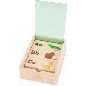 Battat – Casse-tête à Une Case 123 – Casse-tête à Une Case – Jouet en Bois – Jouet éducatif – 3 Ans et +(Alphabète)
