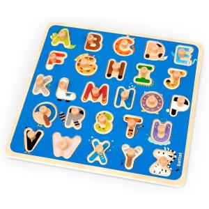 Battat – Casse-tête en Bois – Jardin Arc-en-Ciel – Casse-tête en Bois – Jouet éducatif – 2 Ans et +(Alphabète)