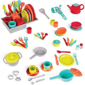 Battat – Ensemble de Cuisson – Ensemble de Cuisine Imaginaire – Jouet de Cuisine – Plats et ustensiles de Jeu – 3 Ans et +(Cuisine Deluxe)