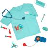 Battat – Kit du petit docteur – Kit de médecin pour enfants – Jeu de docteur avec costume pour enfants – 11 Outils médicaux avec masque et gant de toilette – 3 ans et +