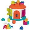 Battat – Maison du trieur de Formes – Jouet de tri des Formes et des Couleurs – Jouet de développement – Jeu d&rsquo;association de Motifs – Clés à Code Couleur – 2 Ans et +
