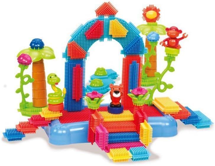 imageBristle Blocks BA3067Z Jeu de Construction 1er ge Blocs de Construction 58 Pices Animaux de la Jungle