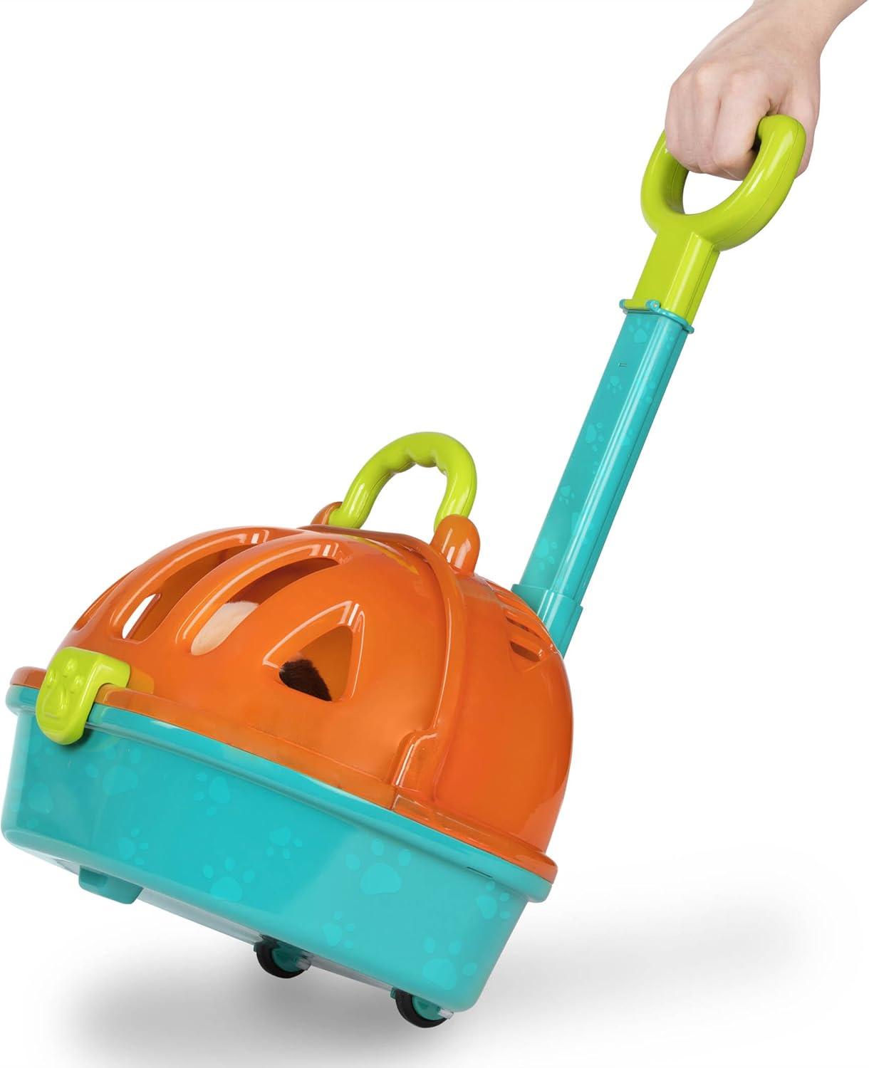 imageBattat Pup ampamp Go Vet Carrier Portebb roulettes Jouet en Peluche pour Chien Jeu de lhpital pour Animaux Kit vtrinaire pour ToutPetits et Enfants 2 Ans et