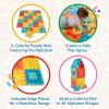 Battat – Tapis de jeu ABC en mousse – tapis d&rsquo;éveil alphabétique en mousse à emboîtement – lettres chiffres couleurs non toxique adapté aux enfants – Développement des enfants